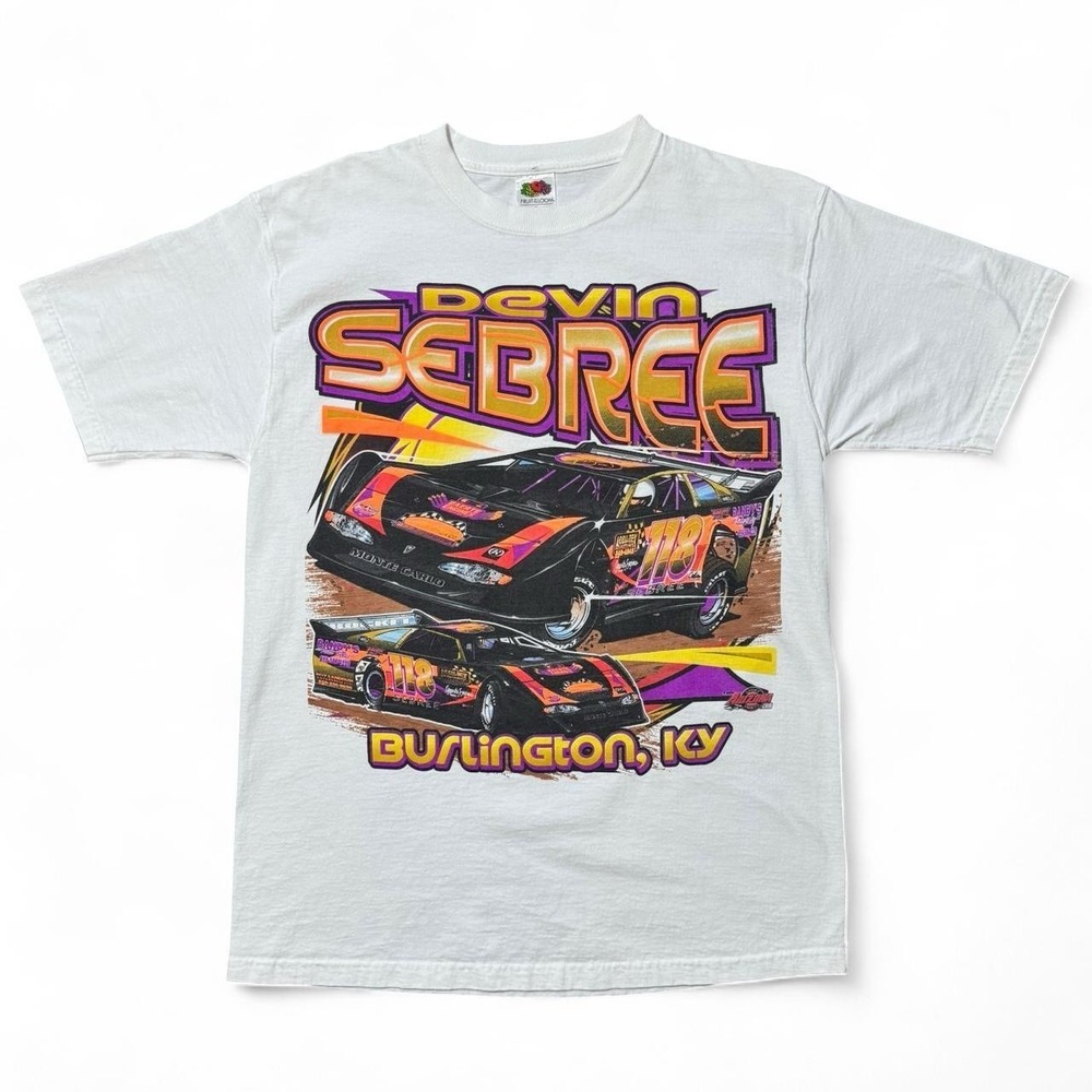 Vintage 2004 Devin Sebree Burlington KY Racing Double Sided T-shirt Medium